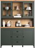 Trendteam 'Stanton' Sideboard mit Aufsatz, Tannengrün Dekor/ Evoke Eiche Nachbildung, B/H/T: 146 / 198 / 45 cm Bild 5