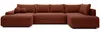 Vente-unique - DAVISO Sofa Stoff Rot - B 204 cm x H 87 cm x L 360 cm Bild 2