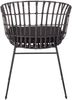 Esszimmerstuhl Armlehnenstuhl Rattan Farbe anthrazit inkl. Kissen LIMA 80547430 Bild 4