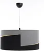 BPS Koncept 01A-079-40 Hängeleuchte SWING Velourss auf PVC-Basis grau, schwarz, gold 1xE27 60W H:102 Ø40cm dimmbar Bild 2