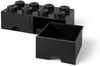 Lego 'Storage Brick 8' Aufbewahrungsbox schwarz mit 2 Schubladen Bild 2