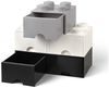 Lego 'Storage Brick 8' Aufbewahrungsbox schwarz mit 2 Schubladen Bild 3