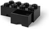 Lego 'Storage Brick 8' Aufbewahrungsbox schwarz mit 2 Schubladen Bild 5