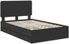 vidaXL Bettrahmen mit Schubladen Schwarz 120 x 190 cm Ingenieurs Holz 3412617 Bild 4