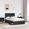 vidaXL Bettrahmen mit Schubladen Schwarz 120 x 190 cm Ingenieurs Holz 3412617 Bild 3
