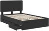 vidaXL Bettrahmen mit Schubladen Schwarz 120 x 190 cm Ingenieurs Holz 3412617 Bild 5