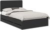 vidaXL Bettrahmen mit Schubladen Schwarz 120 x 190 cm Ingenieurs Holz 3412617 Bild 2