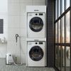 Roomart Waschmaschinenschrank für Trockner & Waschmaschine - SERIE DUO-I- 67 cm breit, mit Ausziehbrett • Waschturm für Waschküche & Hauswirtschaftsraum • Weiß Bild 3