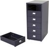 Rollcontainer Boston T851, Schubladenschrank Stahlschrank, 69x28x41cm 6 Schubladen ~ dunkelgrau Bild 3