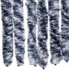 vidaXL Insektenschutz-Vorhang Blau Weiß Silbern 100x220cm Chenille 284275 Bild 5