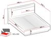 Bett 180 Quant QS-02 (Farbe: Artisan Eiche / Artisan Eiche + Schwarz) Bild 5