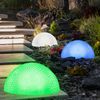 9er Set RGB LED Gartenlampe, Halbkugel Bild 4