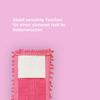 Bodenwischer Ersatzbezug Mikrovelour / Chenille - Pink - 4er Pack Bild 3