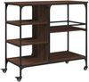 vidaXL Küchenwagen Braun Eichen-Optik 100x45x89,5 cm Holzwerkstoff 842385 Bild 2