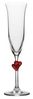 Stölzle Lausitz L'AMOUR Champagnerkelch rot 2er Set - A Bild 4