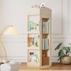 Drehbares Bücherregal, Standregal, Bilderbuchregal mit 360-Grad-Drehfunktion, Lagerregal für Kinder und Erwachsene, multifunktionales Bücherregal (4 Böden, 142×63×63 cm) Bild 2