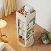 Drehbares Bücherregal, Standregal, Bilderbuchregal mit 360-Grad-Drehfunktion, Lagerregal für Kinder und Erwachsene, multifunktionales Bücherregal (4 Böden, 142×63×63 cm) Bild 4