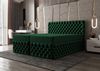 B&B Home 'Figo III' Boxspringbett mit Bettkasten, Samt, Dunkelgrün, 180x200 cm Bild 4