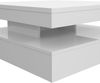 Couchtisch TURN 78 x 78 cm drehbare Platte Optik Weiß glossy von Forte Bild 2