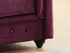 3-Sitzer-Sofa CHESTERFIELD - Samt - Pflaumenfarben Bild 4