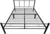 Metallbett Laos 160x200 cm Schwarz [en. casa] Bild 4