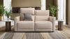 Sofanella Zweisitzer GALA Ledercouch Sofa Designercouch in Creme Bild 3