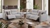 Sofanella Zweisitzer GALA Ledercouch Sofa Designercouch in Creme Bild 5
