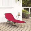 vidaXL Klappbare Sonnenliege Rot 188 x 57 x 86,5 cm Polyester 42003142 Bild 3