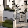 bümö Space Sideboard weiss mit Schiebetüren, Aktenschrank Holz 160 cm breit - Büro Schrank mit Schiebetür, Büroschrank schmal für die Dachschräge - Kommode für Ordner, SPCSS1OH-84 Bild 4