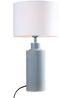 PR Home 4163282-FR01 Tischleuchte Solo Denim Stoffschirm Weiß 46cm Bild 2