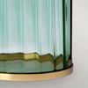 Elstead Reno Tischlampe Glas grün Schirm creme 60cm Bild 4
