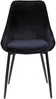 Vente-unique - MASURIE Stuhl SamtStoff Schwarz - B 56 cm x H 85,5 cm x L 49 cm Bild 3
