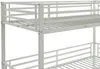Vente-unique - ELOUAN Bett Metall Weiß - B 103 cm x H 205 cm x L 200 cm Bild 5