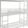 Vente-unique - ELOUAN Bett Metall Weiß - B 103 cm x H 205 cm x L 200 cm Bild 4