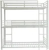 Vente-unique - ELOUAN Bett Metall Weiß - B 103 cm x H 205 cm x L 200 cm Bild 3
