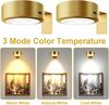 2er Set LED-Bilderleuchten magnetisch gold aufladbar Bild 2