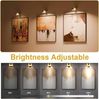 2er Set LED-Bilderleuchten magnetisch gold aufladbar Bild 3