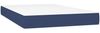 vidaXL Boxspringbett mit Matratze Blau 120x200 cm Stoff, Härtegrad: H2 [3140767] Bild 5