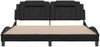 vidaXL Bettgestell "Viana" ohne Matratze Schwarz 180x200 cm Kunstleder 3208110 Bild 4
