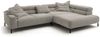 KAWOLA Sofa DELIA Ecksofa XL Cord steingrau Recamiere rechts 74 x 219 x 312 cm Bild 3
