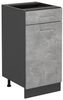 Küchenunterschrank R-Line Beton 40 cm ohne Arbeitsplatte Vicco Bild 5