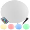 tectake LED Gartenleuchte Kugelleuchte Luminous Eye, LED, mit Fernbedienung, LED, Bunt, Stylische LED-Kugel mit 3 Standfüßen und indirekter Beleuchtung Bild 4