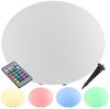 tectake LED Gartenleuchte Kugelleuchte Luminous Eye, LED, mit Fernbedienung, LED, Bunt, Stylische LED-Kugel mit 3 Standfüßen und indirekter Beleuchtung Bild 5