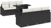 vidaXL Garten-Sofa-Set 7 pcs Schwarz und Creme 100 x 55 x 73 cm 3348923 Bild 2