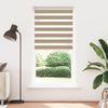 vidaXL Doppelrollo Sandbraun 110x200 cm Stoffbreite 105,9 cm Polyester 4014575 Bild 2