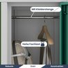 Umkleideschrank Spind BARTUS - 10 Abteile, Etikettenhalter Lüftungsschlitze | Umkleidespind Schließfachschrank Garderobenspind, 150x136x45cm Grün-Gelb Bild 4
