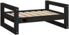 vidaXL Hundebett 65,5 x 50,5 x 28 cm Massivholz Kiefer, Schwarz Bild 2