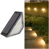 JOYOLEDER LED Solarleuchte Solarlampen für Außen, 2er-Set Solar Treppenbeleuchtung Außen, 3000K Warmweiß/Wasserdichte, Solar Treppenlicht für Gehweg, Treppe, Weg Bild 4
