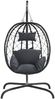 vidaXL Hängesessel mit Kissen Anthrazit Poly Rattan & Stahl 360045 Bild 3