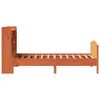 vidaXL Massivholzbett mit Regal ohne Matratze Wachsbraun 75x190 cm 3323169 Bild 5